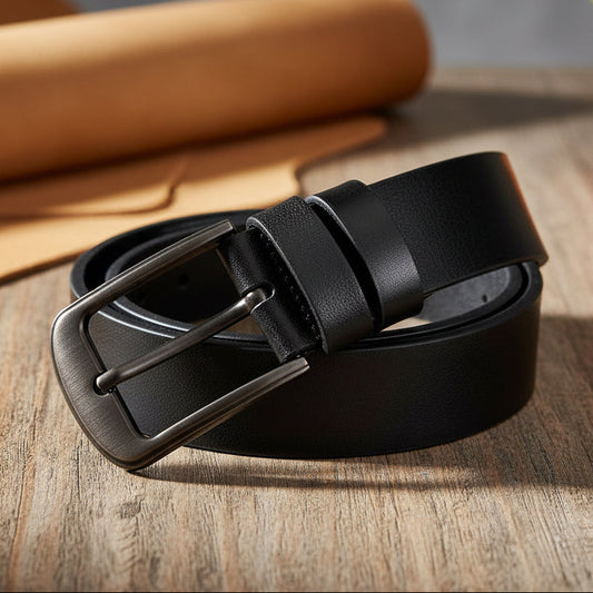 Men’s Genuine Leather Belt Classic Black