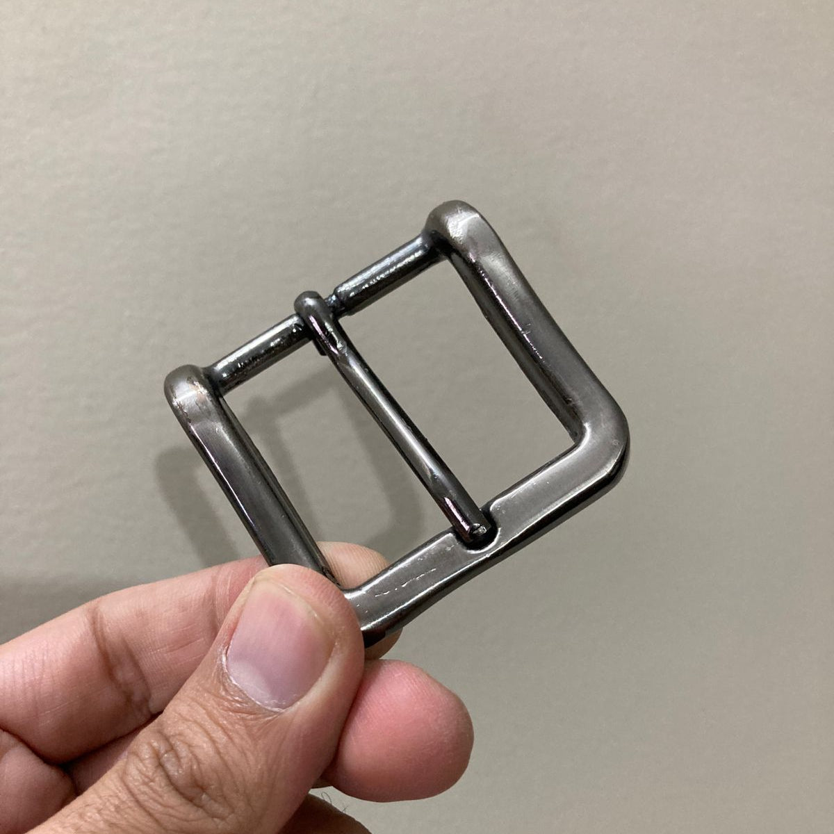 Silver Metal Pin Belt Buckle for Leather Belts